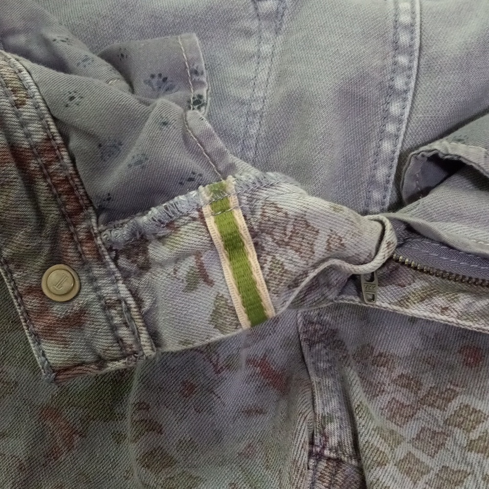 Anthropologie Pilcro and the Letterpress Blue Floral Boho Paisley Jeans 31 - Picture 10 of 12